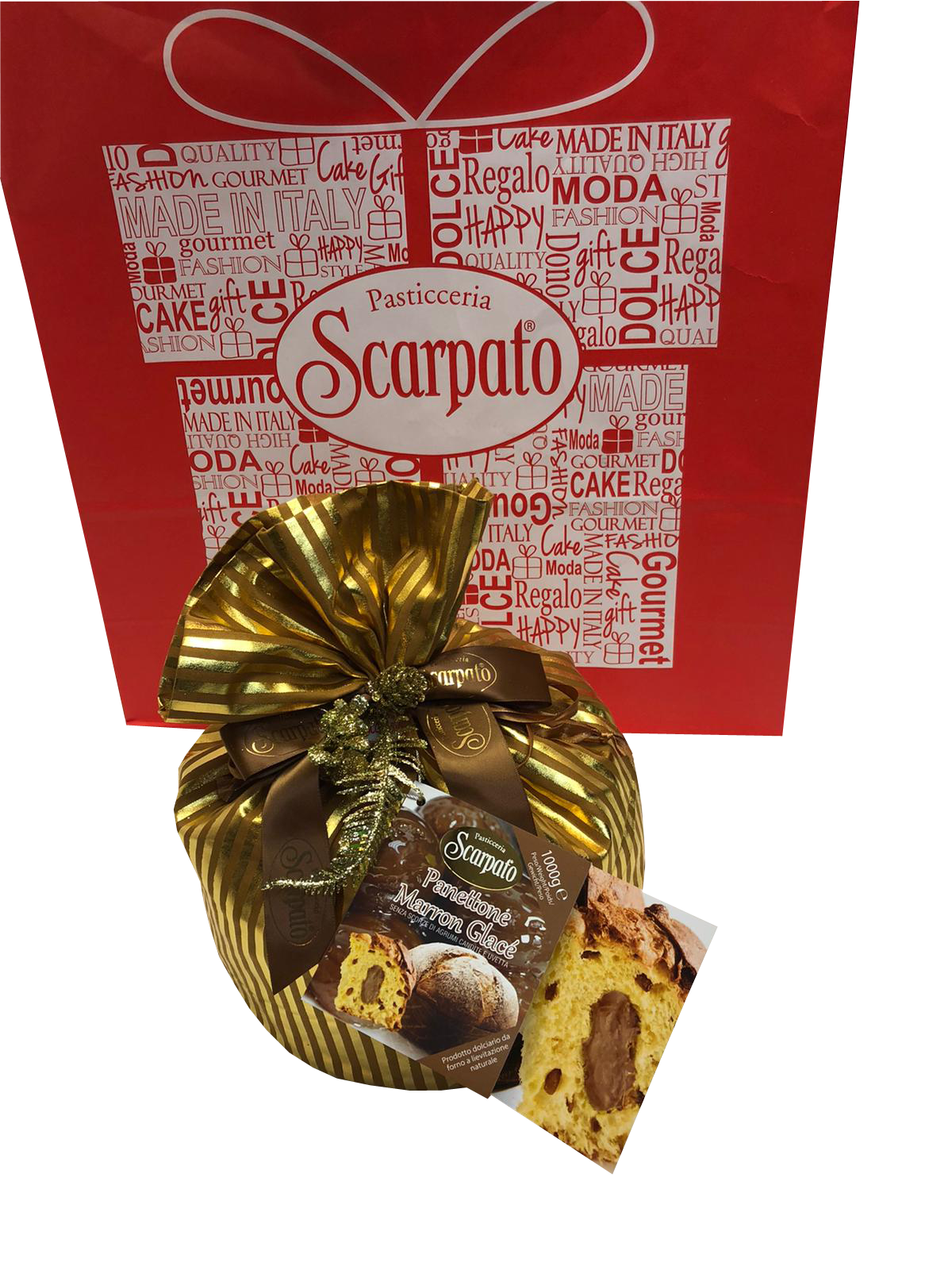 Scarpato Panettone Marron Glace, 35 oz  1000g — Piccolo's Gastronomia  Italiana